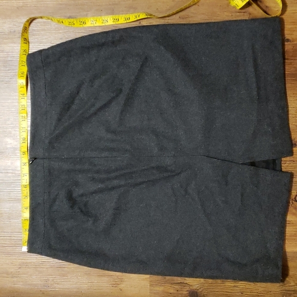 J crew factory black/dark Grey wool blend pencil skirt euc - Picture 5 of 5
